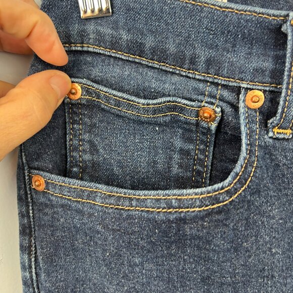 GAP 70s Flare High Rise Jeans Dark Wash Size 32 | 14R Retro Vintage - Picture 5 of 7